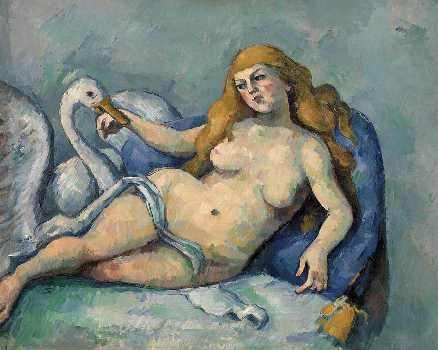 Leda and the Swan #3 Painting by Paul Cezanne