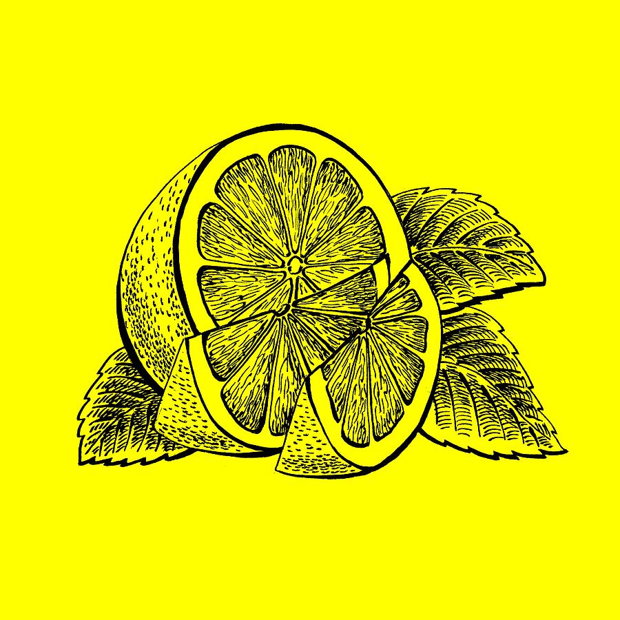 Lemon #1 Painting by Irina Sztukowski