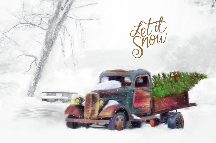 Let it Snow #2 Mixed Media by Mary Timman