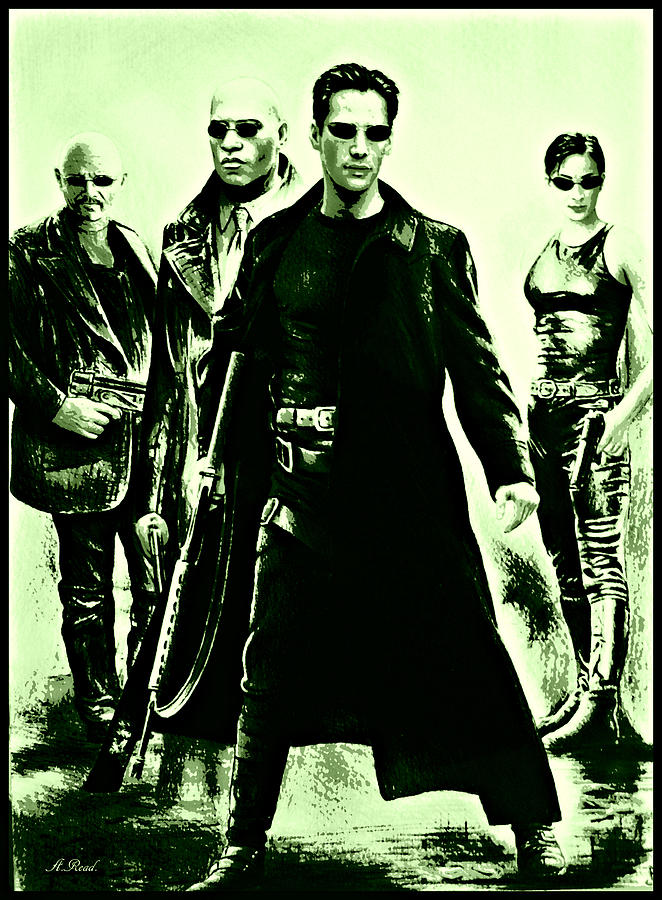The Matrix Drawing - Let the battle begin #2 by Andrew Read