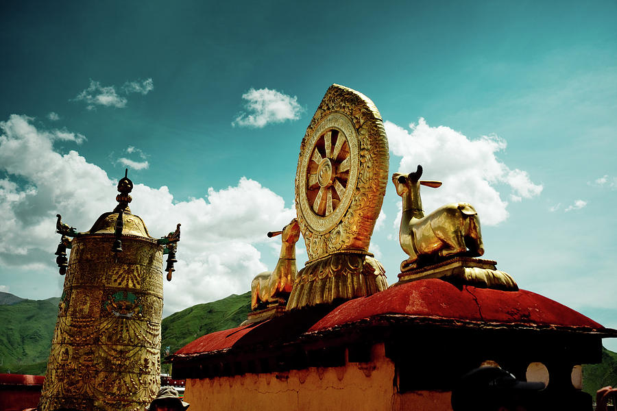 Lhasa Jokhang Temple Fragment Tibet Artmif.lv #2 Photograph by Raimond Klavins