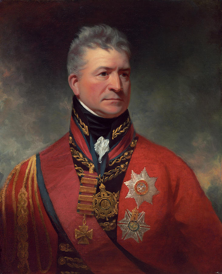 Lieutenant-General Sir Thomas Picton #2 Painting by Sir William Beechey