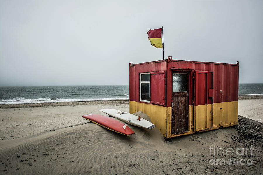 Lifeguard Station at Brittas Bay in Ireland #2 Photograph by Andreas Berthold