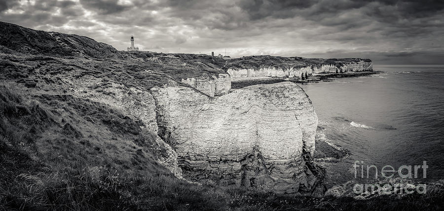 Lighthouse And Cliffs Photograph