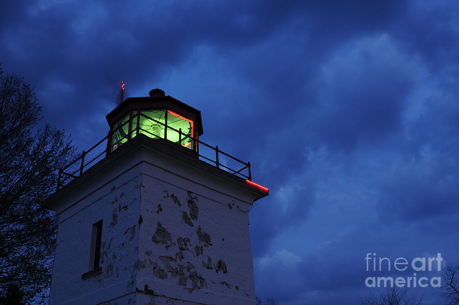 Lighthouse at Night #2 Photograph by Joe Ng