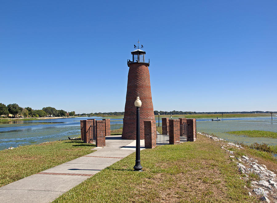 Orlando Photograph - Lighthouse on Lake Toho at Kissimmee in Florida #2 by Allan  Hughes