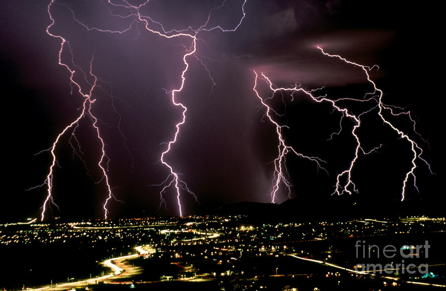 Lightning #3 Photograph by Kent Wood