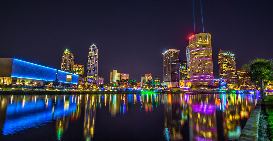 Tampa Photograph - Lights On Tampa 2015 by Lance Raab Photography