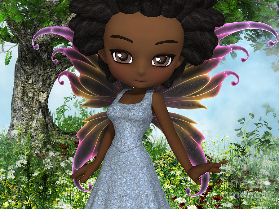 Elf Digital Art - Lil Fairy Princess #2 by Alexander Butler