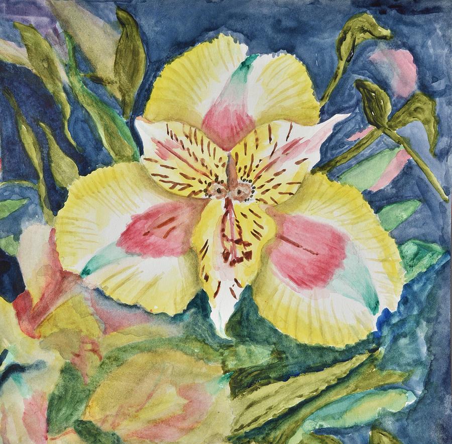 Lily Painting by Linda Brody