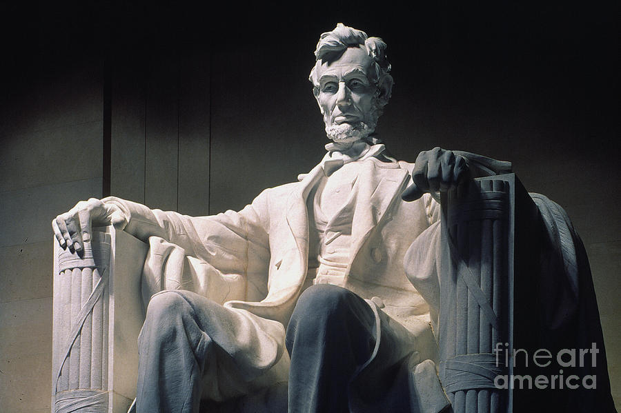 Lincoln Memorial Photograph - Lincoln Memorial: Statue #2 by Granger