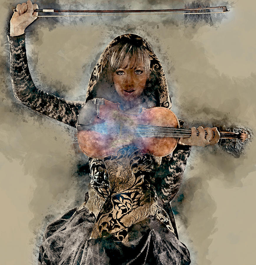 Lindsey Stirling #1 Mixed Media by Marvin Blaine
