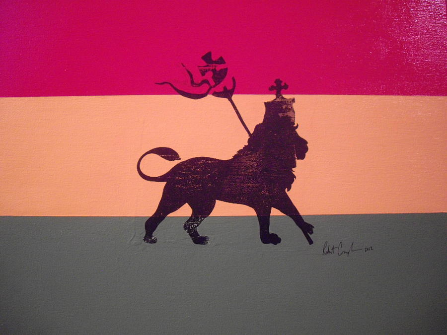 Bob Marley Painting - Lion Of Judah #2 by Robert Cunningham