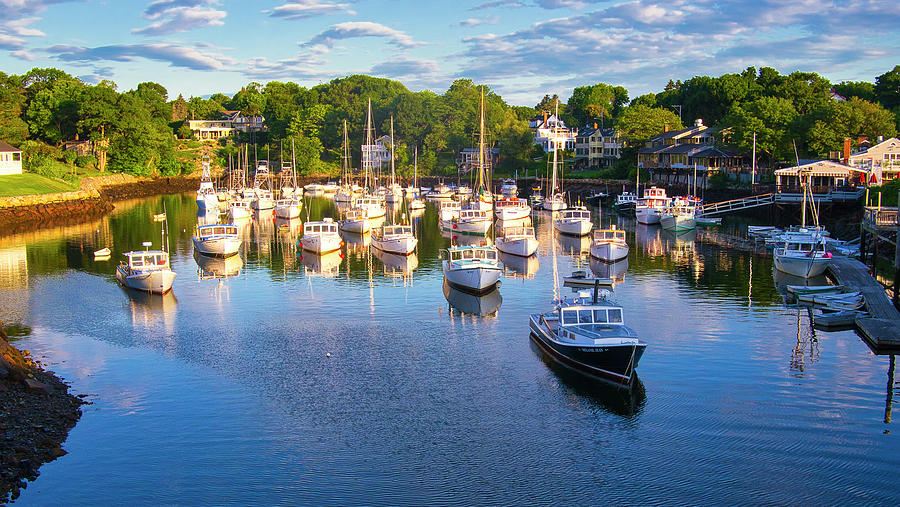 Lobster Boats - Perkins Cove - Maine #2 Photograph by Steven Ralser