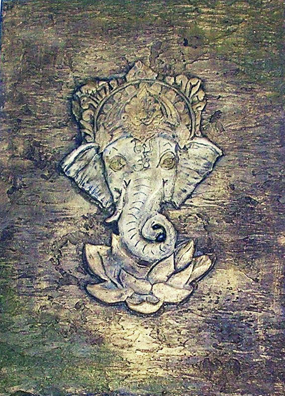 Lord Ganesha Relief by Constantin Sobaru