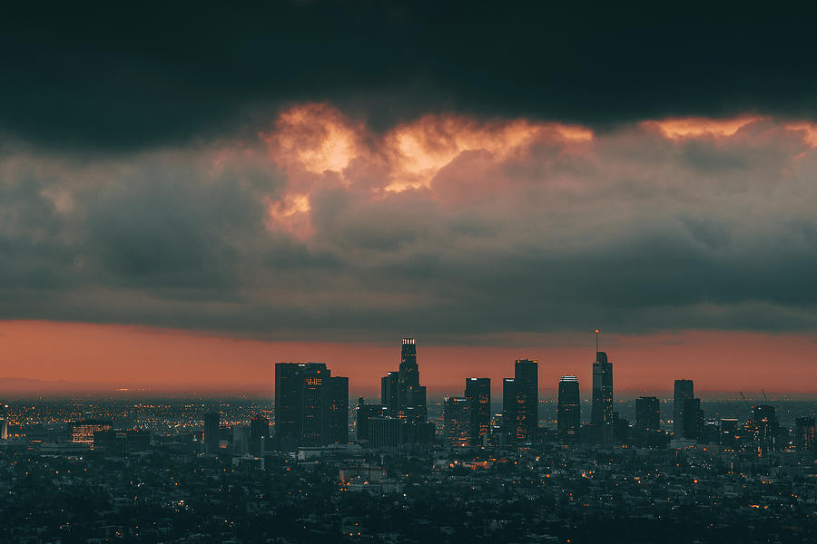 Los Angeles Photograph - Los Angeles Sunrise #2 by Art K