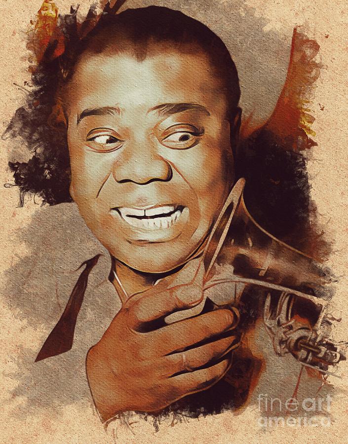 Louis Armstrong, Music Legend Painting