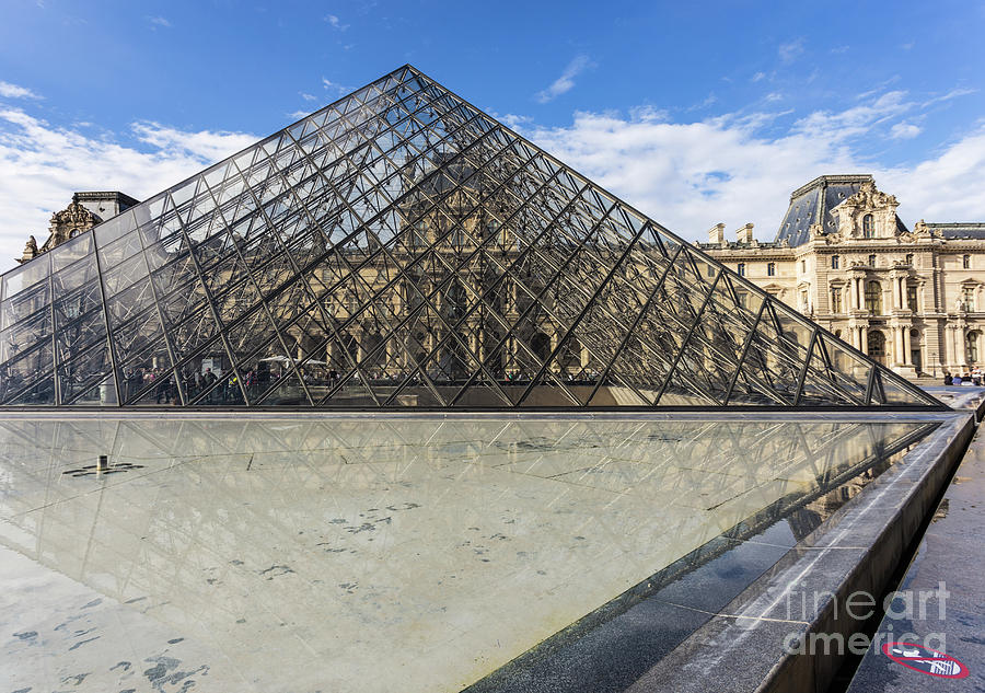 Louvre palace and pyramid in Paris #2 Photograph by Didier Marti