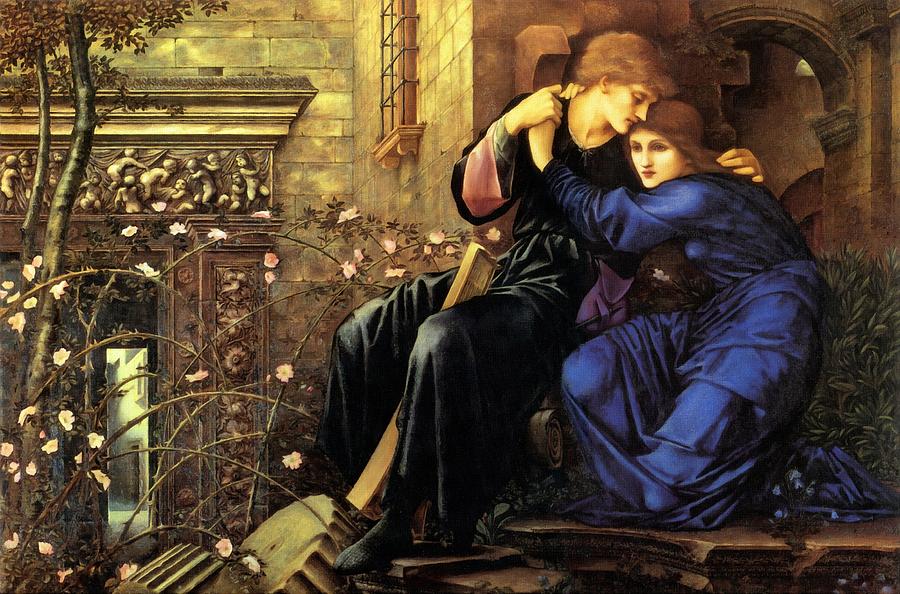 Love Among The Ruins #1 Painting by Edward Burne-Jones