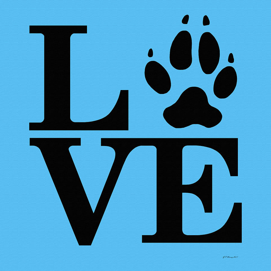 Love Claw Paw Sign #2 Digital Art by Gregory Murray