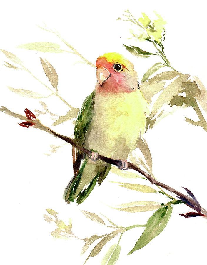 Lovebird #2 Painting by Suren Nersisyan
