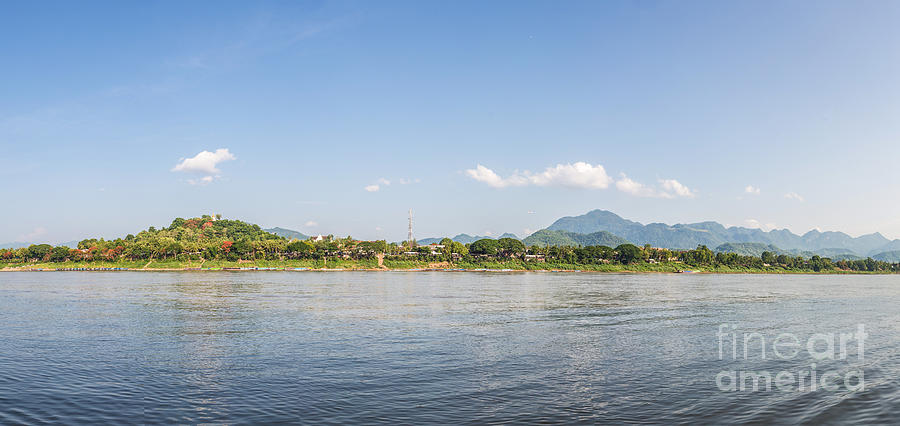 Luang Prabang from the Mekong river #2 Photograph by Didier Marti