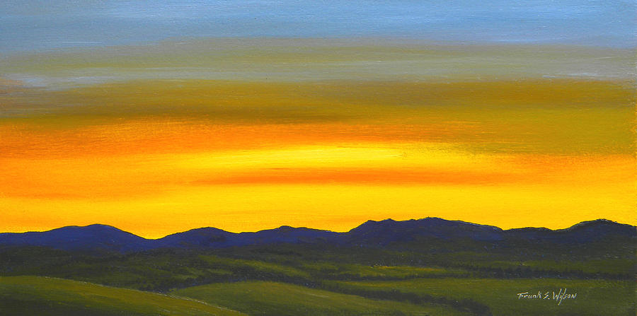 Luminescent Sunrise Painting by Frank Wilson