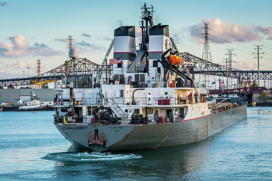 M/V Calumet At Sunset Photograph By Christine Douglas - Fine Art America