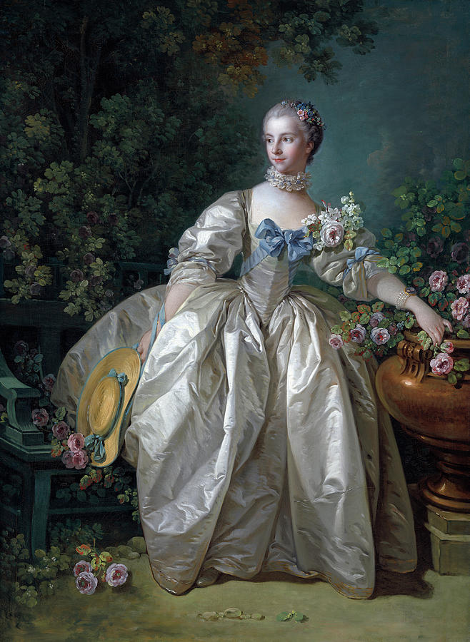 Madame Bergeret #2 Painting by Francois Boucher