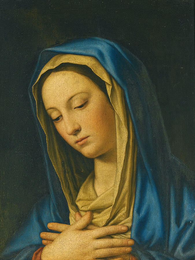 Madonna at Prayer #3 Painting by Sassoferrato