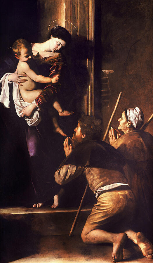 Madonna di Loreto, from circa 1604-1606 Painting by Caravaggio