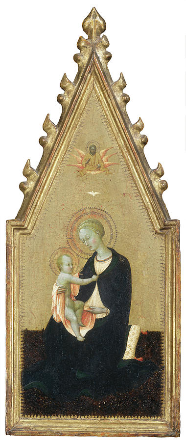 Madonna Of Humility #2 Painting by Sassetta