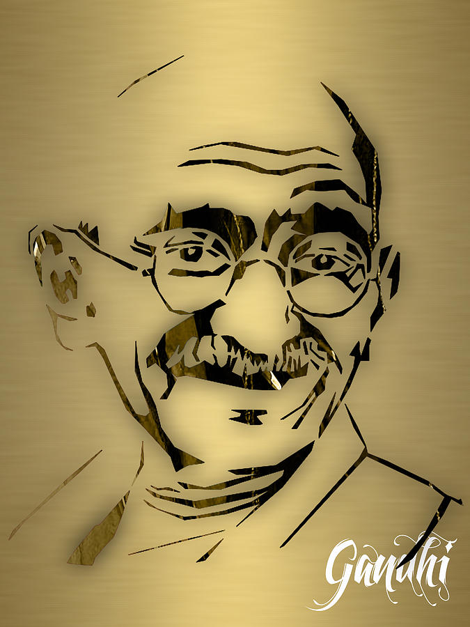 Mahatma Gandhi Collection #2 Mixed Media by Marvin Blaine