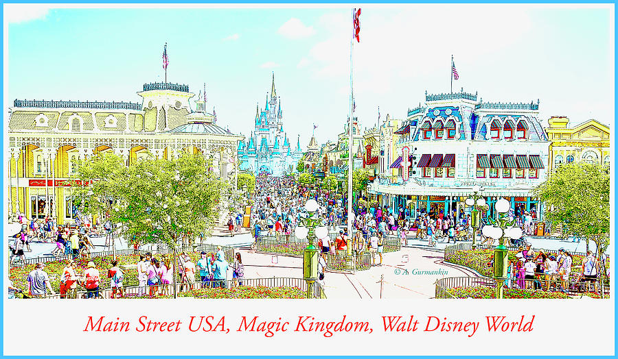 Main Street USA Walt Disney World #2 Photograph by A Macarthur Gurmankin