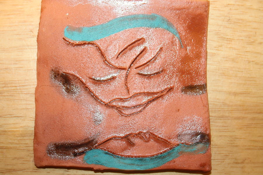 Mama - Tile #2 Ceramic Art by Gloria Ssali