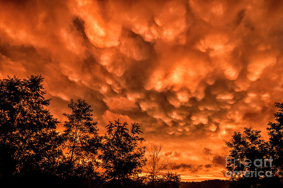 Mammatus Clouds at Sunset #2 Photograph by Thomas R Fletcher