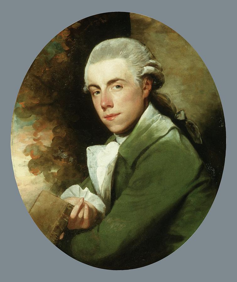 Gilbert Stuart Painting - Man in a Green Coat #2 by Gilbert Stuart