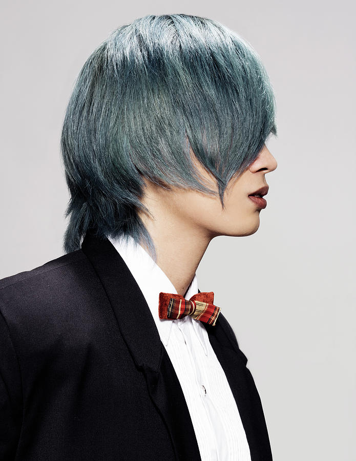 Man With Long Fringe Hairstyle