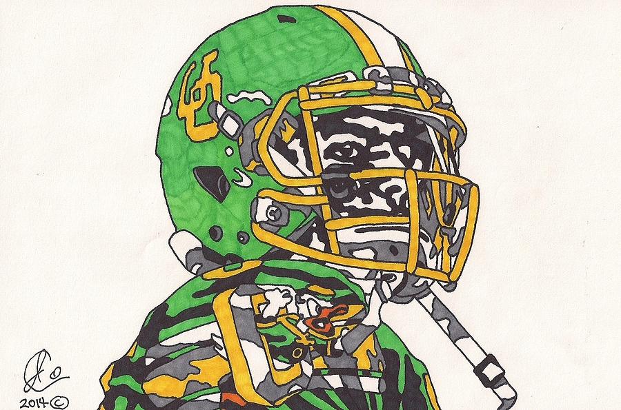 Marcus Mariota 2 Drawing by Jeremiah Colley