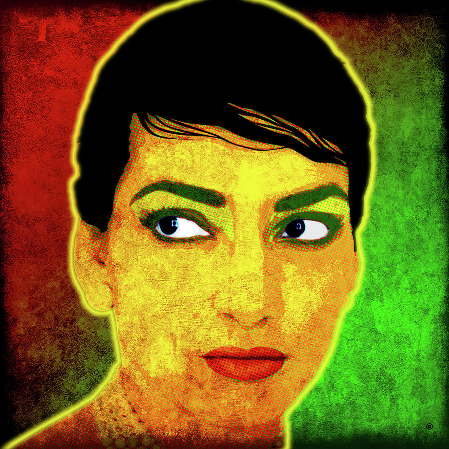 Maria Callas #2 Digital Art by Gary Grayson