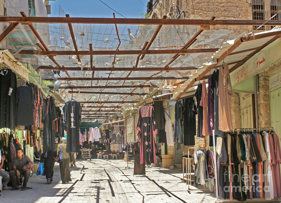 Market in Hebron #1 Photograph by David Birchall