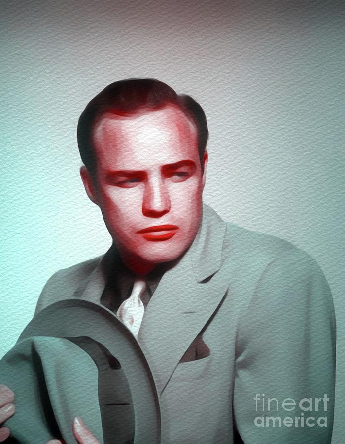 Marlon Brando, Hollywood Legend Painting By Esoterica Art Agency | Fine ...