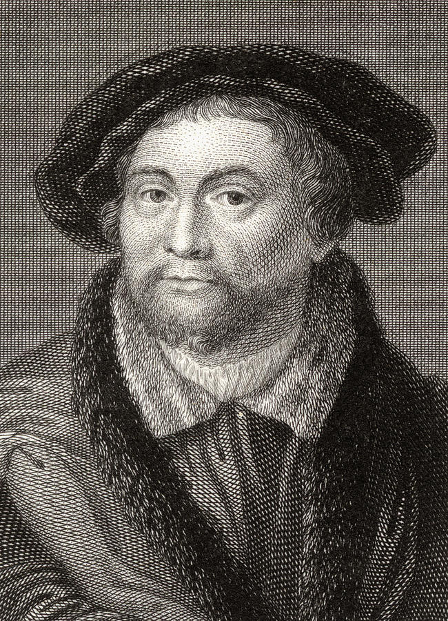 Portrait Drawing - Martin Luther by English School