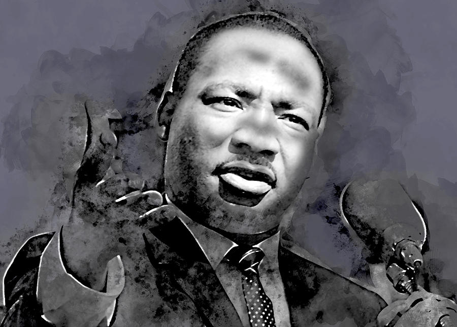 Martin Luther King #1 Mixed Media by Marvin Blaine