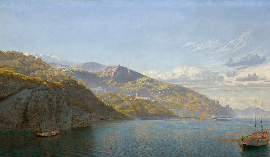 Massa, Bay of Naples, from 1864 Painting by John Brett