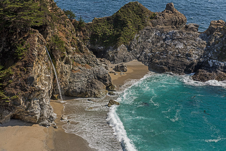 McWay Falls  Pacific Coast Highway   California #2 Photograph by Willie Harper