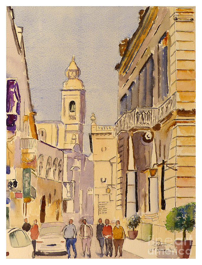 Mdina Malta #1 Painting by Godwin Cassar