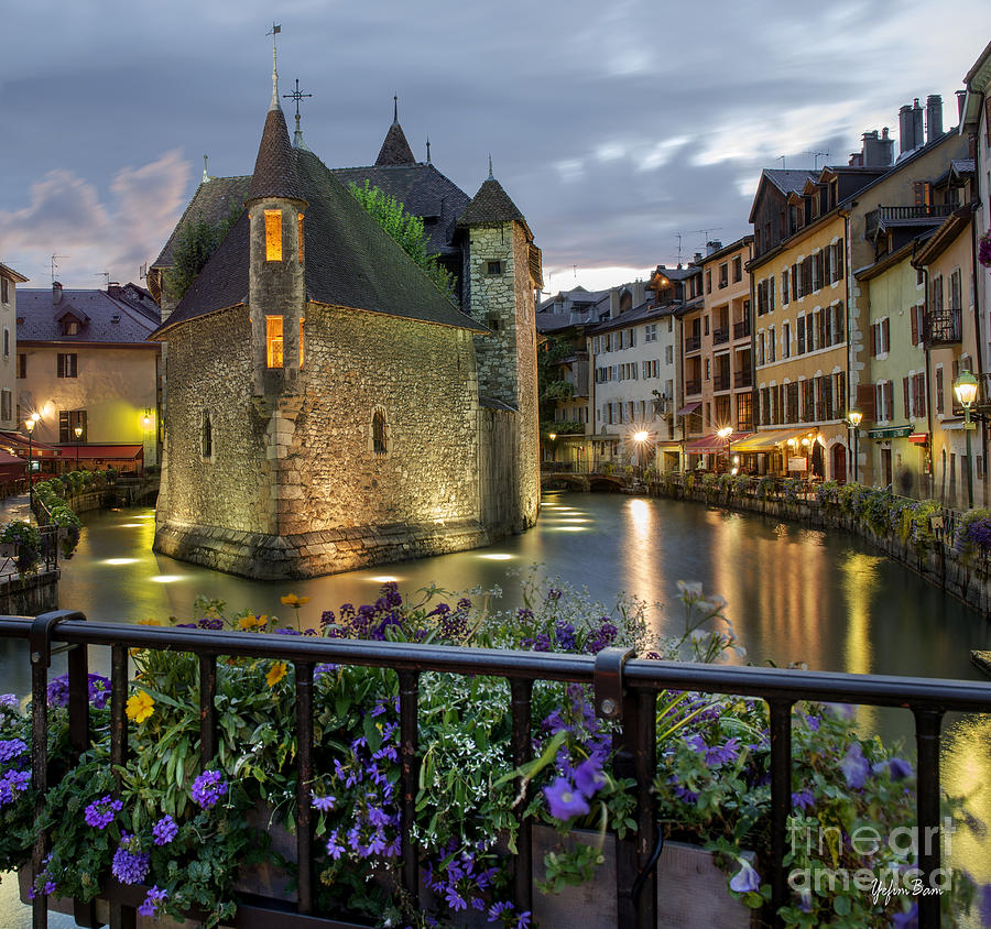 Palais de l'Isle, Thiou River from Pont Perriere, Annecy, France ...