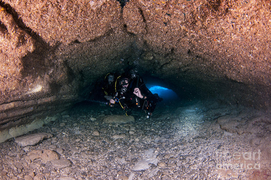 Mediterranean sea caves #2 Photograph by Hagai Nativ