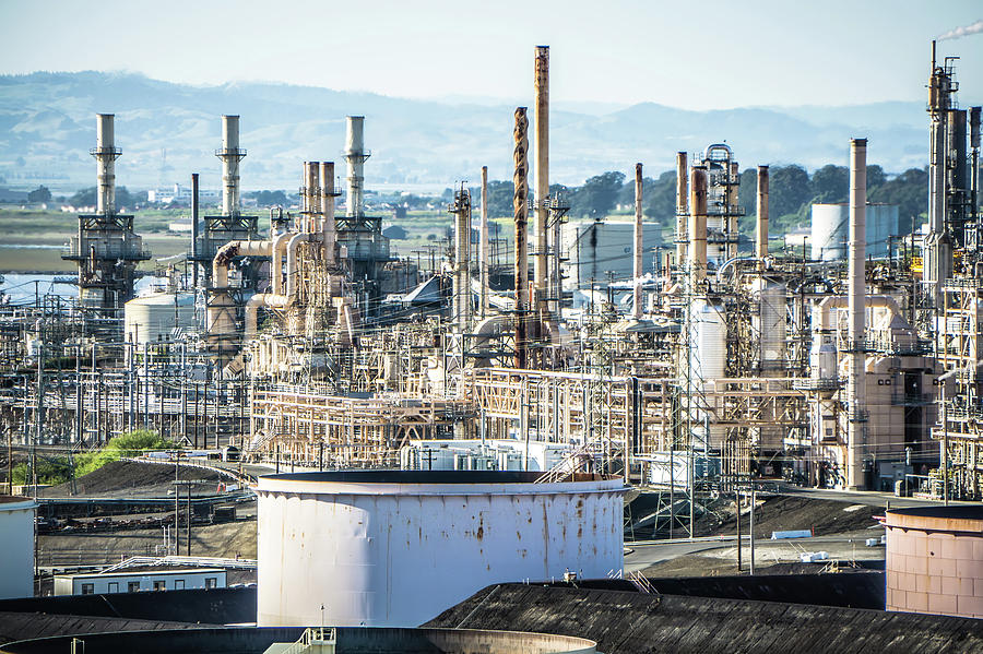 Mega Structures Of Large Oil Refinery In California #2 Photograph by Alex Grichenko